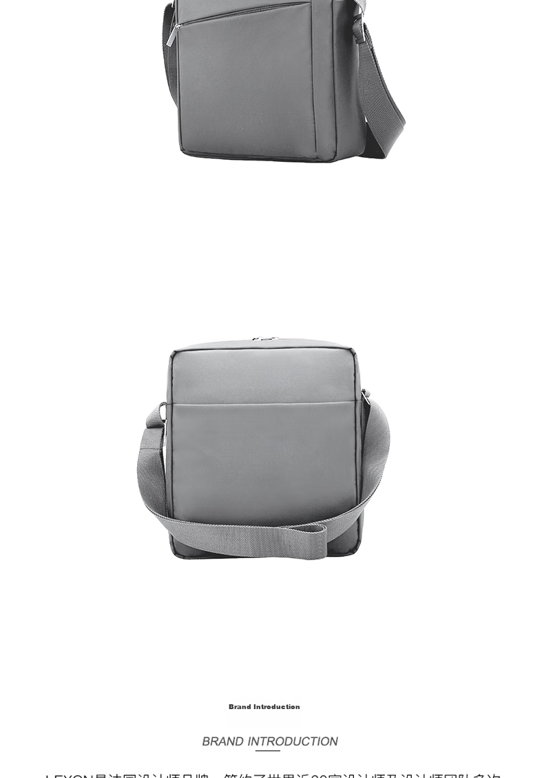 LEXON French LEXON Business Small Crossbody Bag, Casual Shoulder Bag, Apple IPAD Bag, Simple Style Men's Messenger Bag, Gift 9