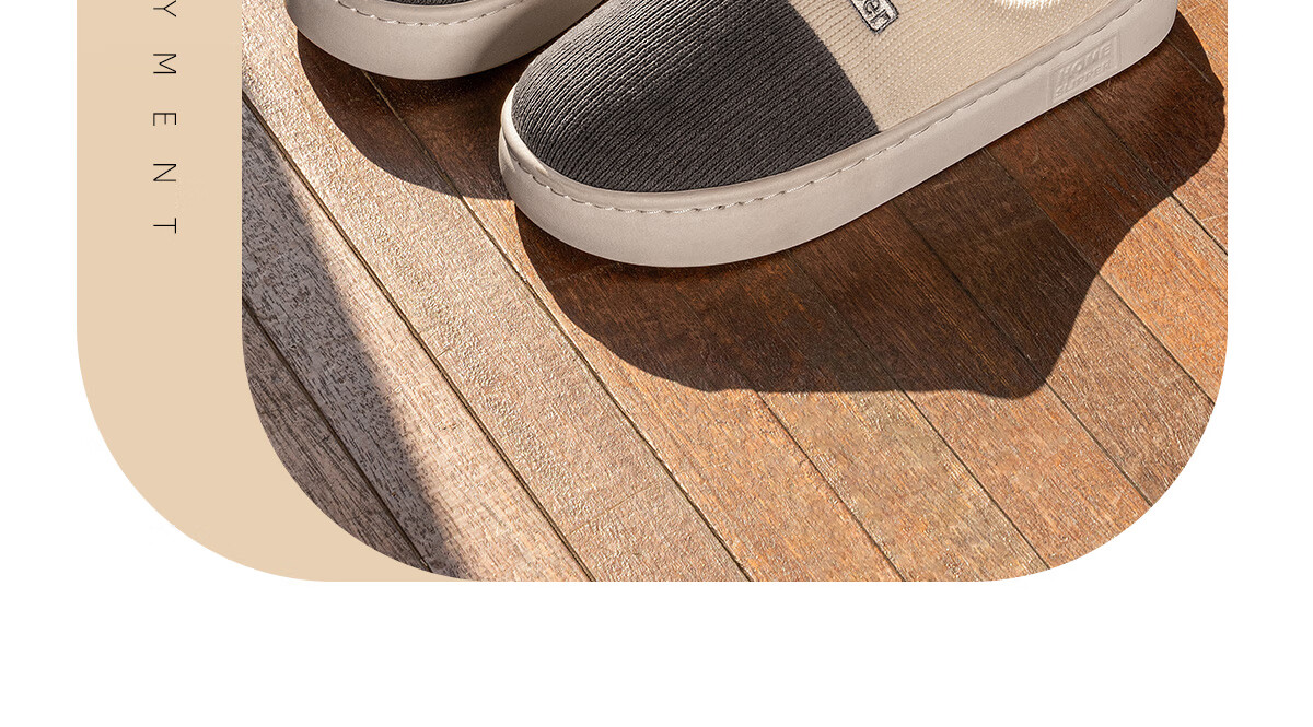 Grace Cotton Slippers for Men, Autumn And Winter Indoor Non-Slip Odor-Resistant Warm Thick-Soled Squishy Feeling Home Slippers for Men in Winter 4