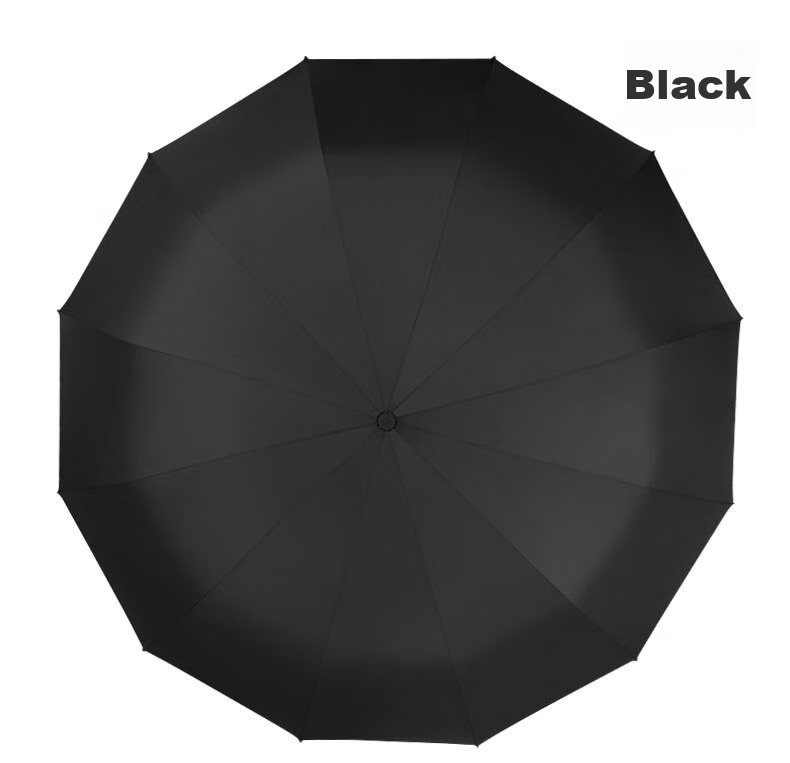 Meebordi Fully Automatic Umbrella, Tri-Fold, Extra Large, Windproof, Reinforced And Upgraded, Men's Business Folding Umbrella, Customizable 9