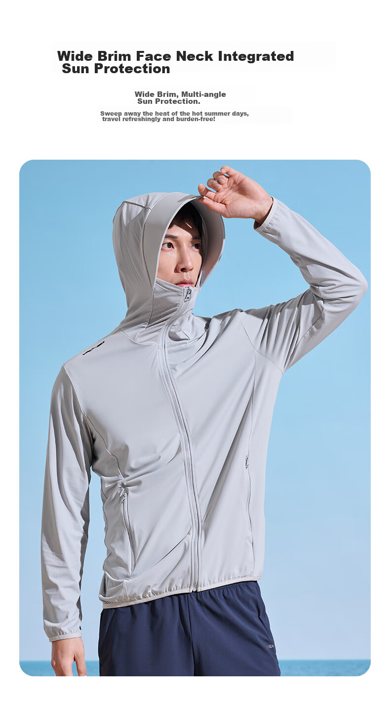 TOREAD Ice Silk Knit Sun Protection Shirt for Men, Breathable Spring And Summer UV-Resistant UPF50+ Sunscreen Jacket Skin Coat 6