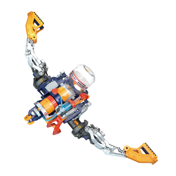 Pro'sKit Water Gun Mechanical Arm Transforming Educational Assembly Toy, Birthday Gift for Boys And Girls Aged 8-12, Educational Toy GE-639