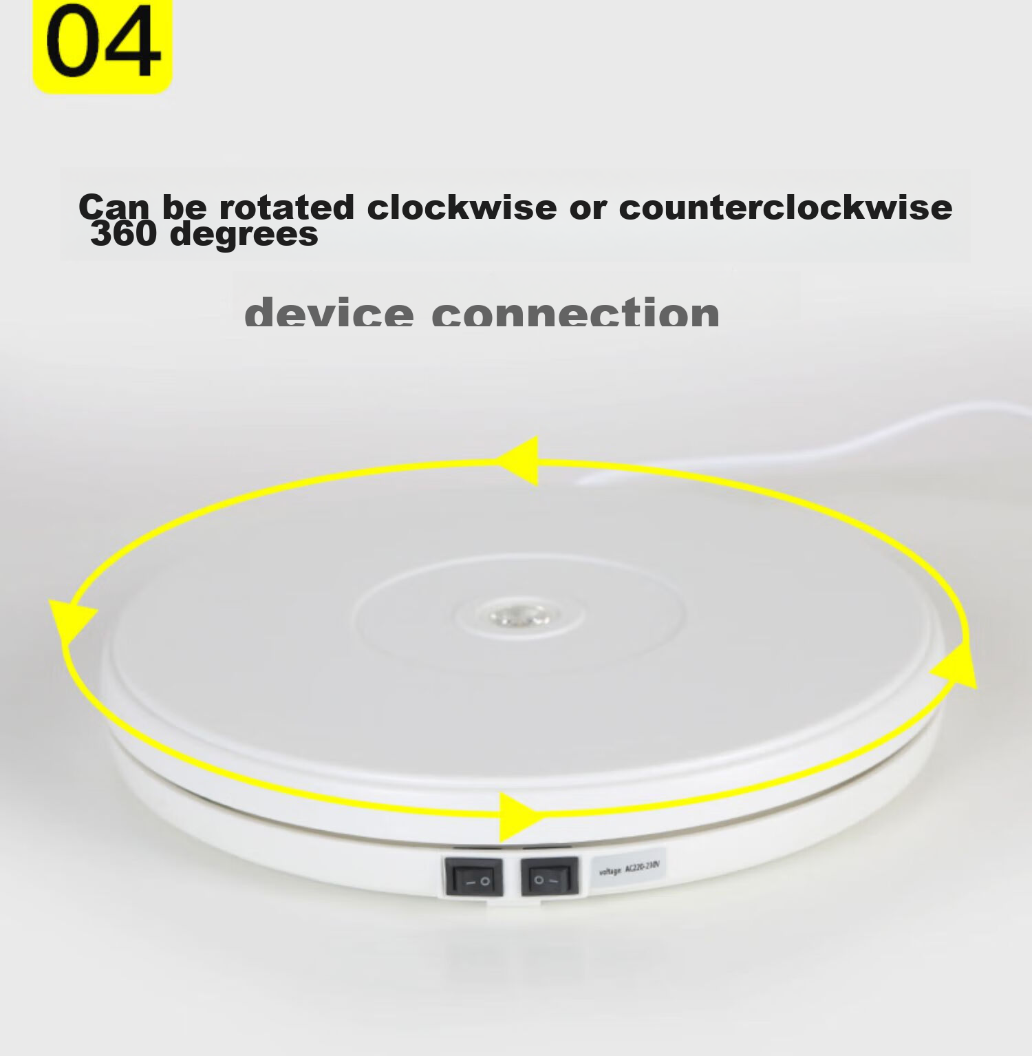 Beiyang 60cm Electric Turntable Panoramic Live Streaming Video Shooting, 360-Degree Automatic Rotation Photography Display Stand, Jewelry Video Product Shooting Still Life Table 12