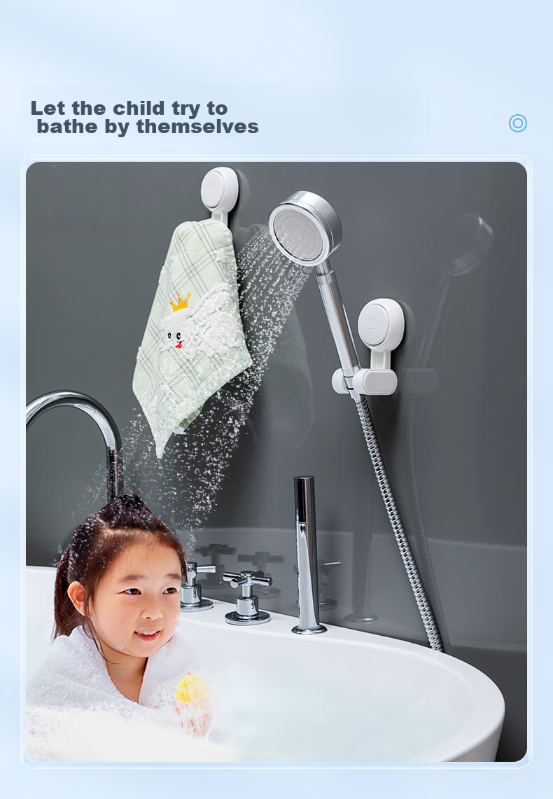 Taili [Best-Selling] Suction Cup Shower Head Holder, No Drilling Required, Shower Bracket Base with Multiple Adjustable Positions And Fixatio 3