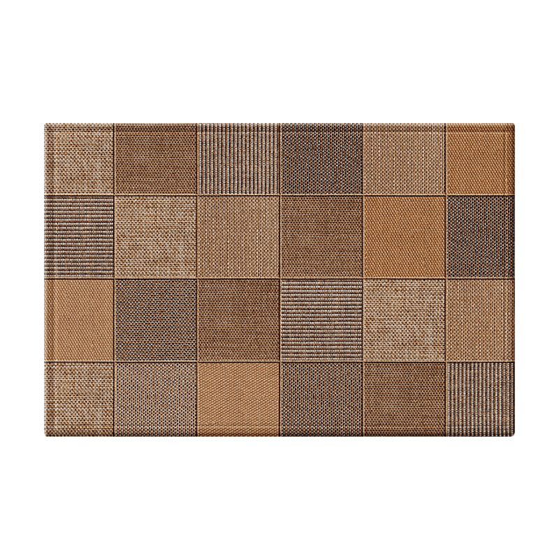 Quatrefoil Doormat Entrance Rug Dirt-Resistant Non-Slip Belgian Velvet Door Mat 40x60cm Simple Style