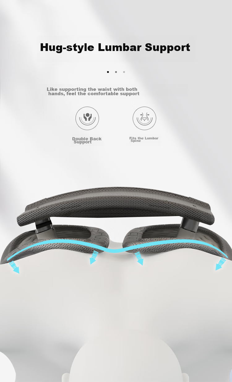 Minicute Lumbar Support Cushion, Ergonomic Chair Seat Pad, Backrest for Car, Office, Student, Spine Protection, Waist Pillow 10