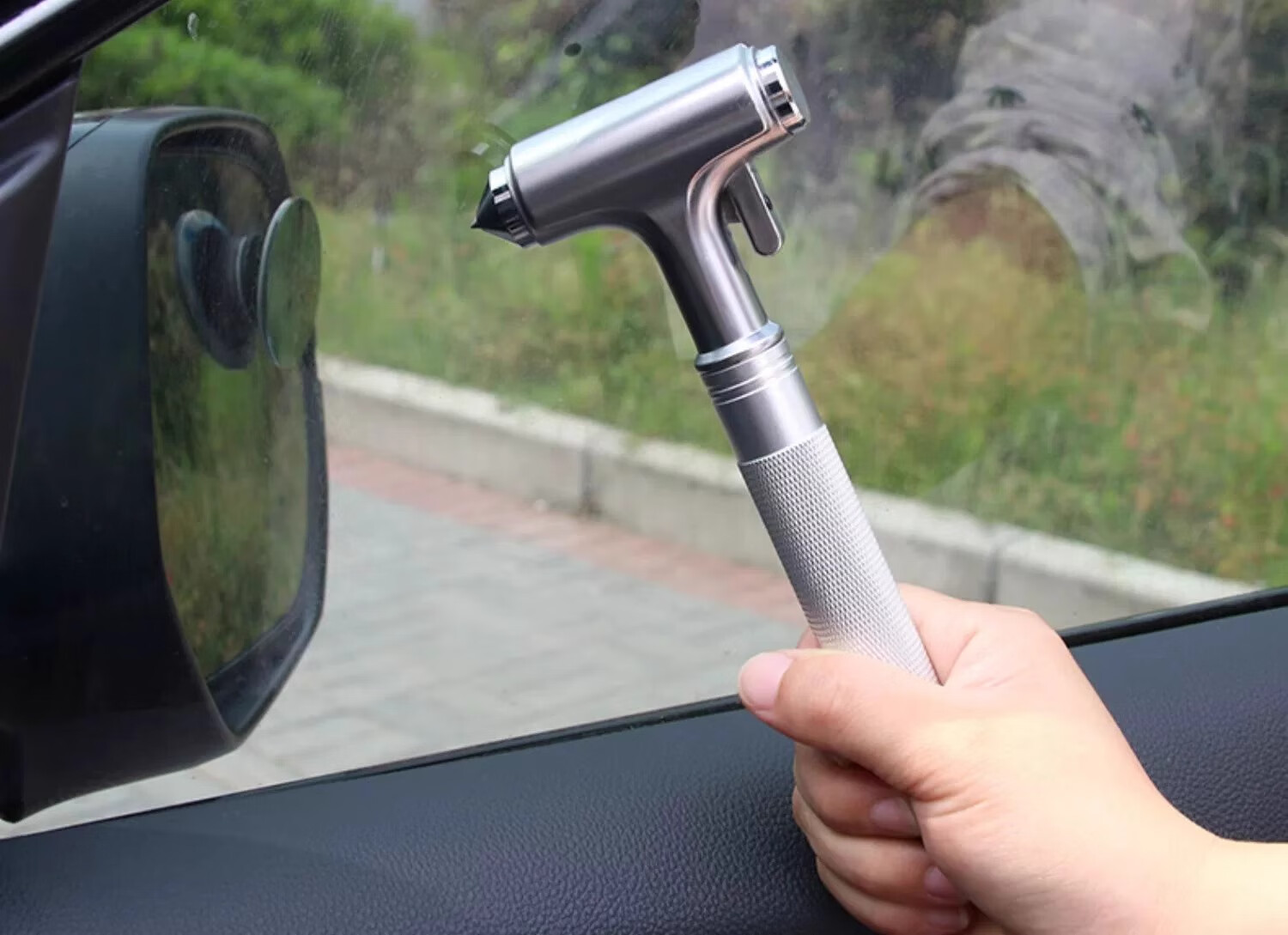 Heimang Car Safety Hammer, Multi-Functional Life-Saving Hammer, Escape Window Breaker, Survival Hammer [Tungsten Steel Model], Safety Hammer 8