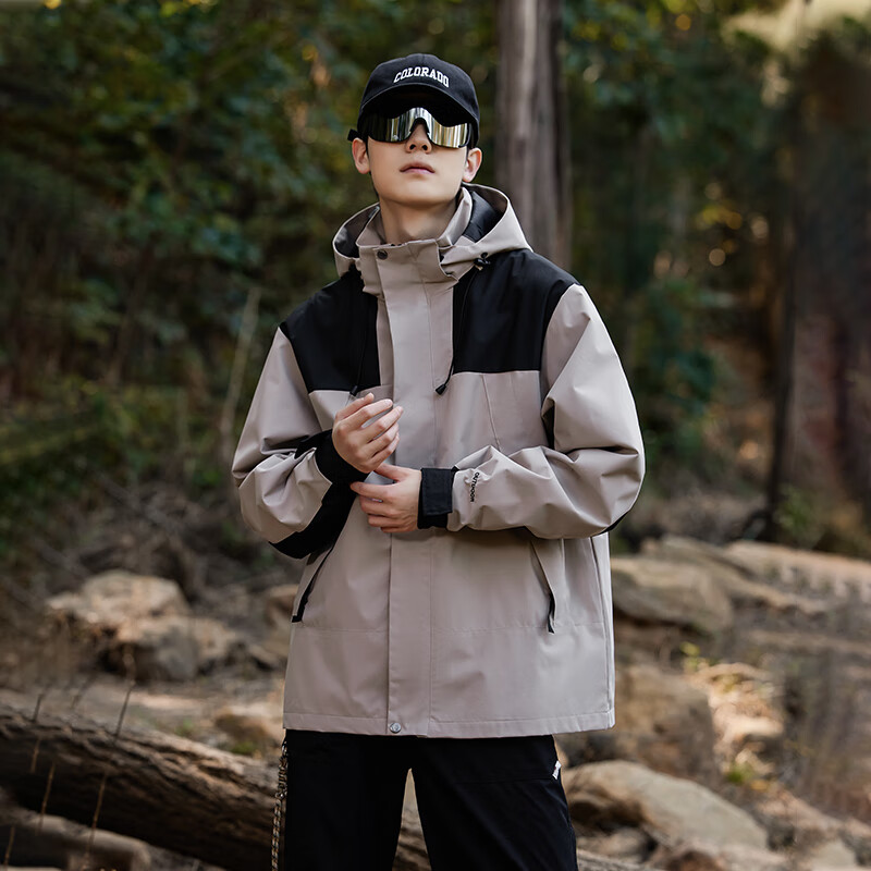 Mianzhi 3-in-1 Softshell Jacket Men Women Autumn Winter Outdoor Fleece Coat Light Green XS