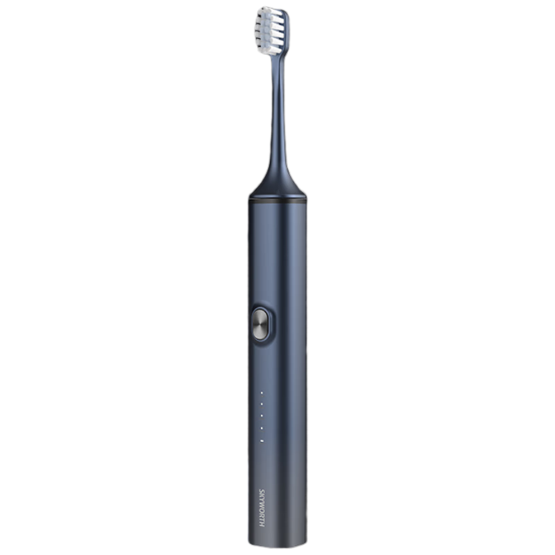 Skyworth Sonic Electric Toothbrush for Adults, Rechargeable Smart Couple Automatic Toothbrush for Men Women Students, Valentine's Day Gift Box Set with Long Battery Life, Single Pack P16 Blue Model