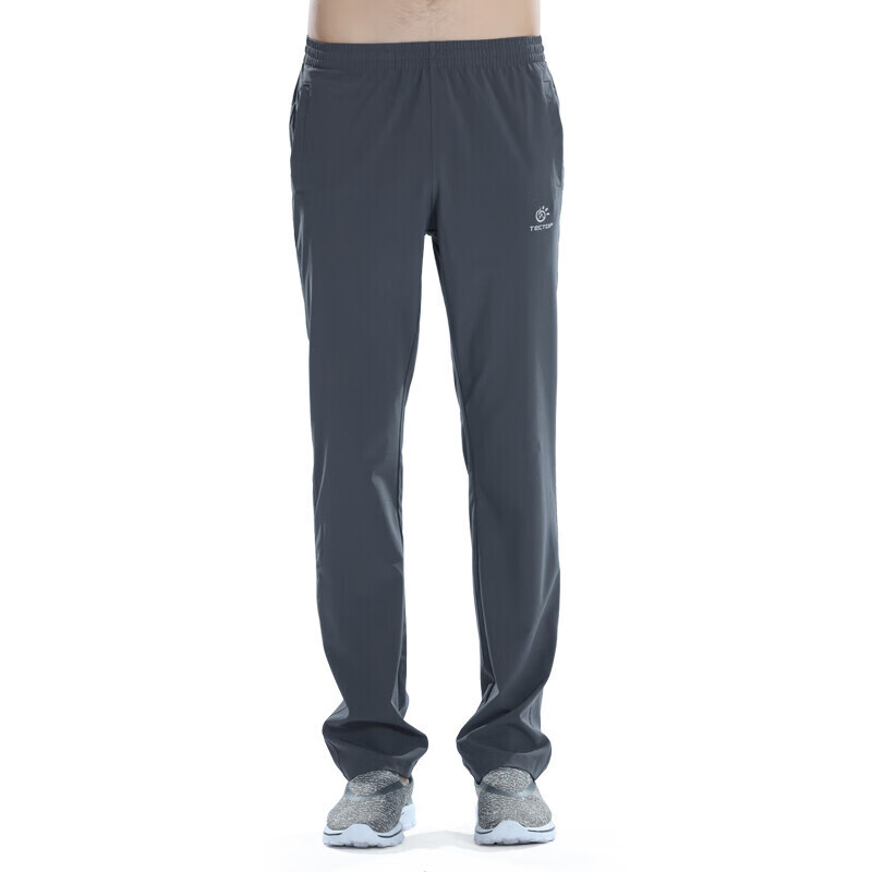 TECTOP Quick-Dry Pants, Men's Outdoor Breathable Fast-Drying Trousers, Sports Hiking Pants, 053 Men's Dark Gray, M