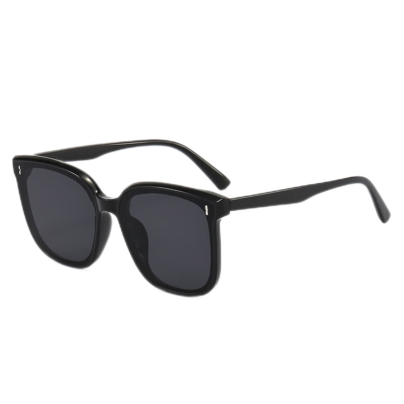 Baixiaoshe Sunglasses [Black Frame with Vertical Studs], 227 Polarized Sunglasses for Men And Women, Sun Protection Glasses for Travel, Driving And Outdoor Activities