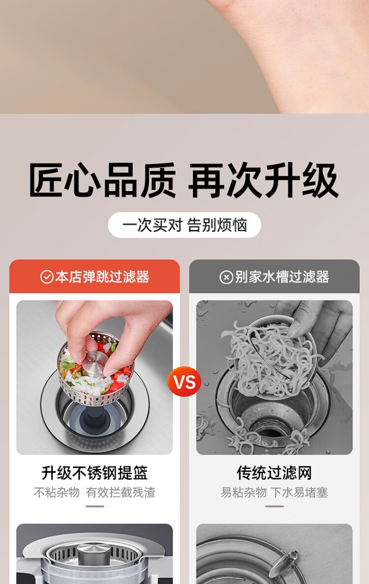 Pollock Kitchen Sink Strainer, Kitchen Sink Pop-Up Core, Kitchen Sink Filter Mesh, Kitchen Sink Pop-Up Core Drain Stopper SCXSUS 16