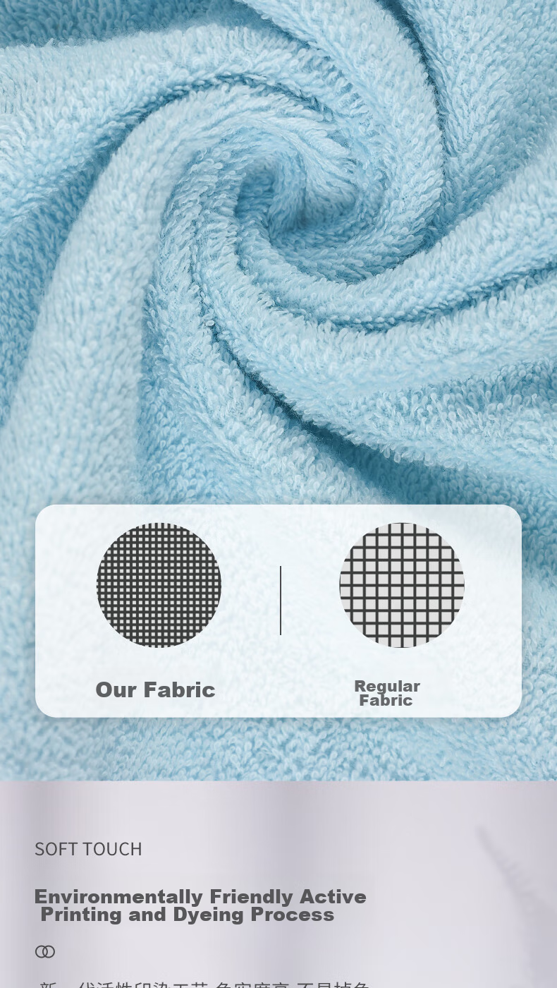 Grace Class A Pure Cotton Towel, Absorbent Face Washing Bath Towel, Plain Soft Facial Cleansing Cloth, Single Pack, Cream White 6