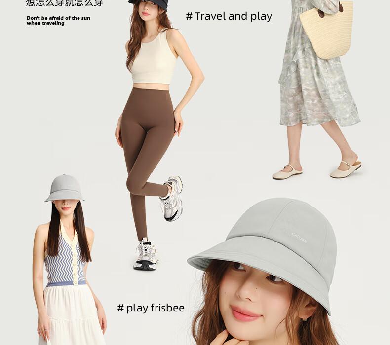 CACUSS Women's New Summer Sun Hat with Mask Strap, Ice Silk Visor Cap, UV Protection Cycling Baseball Cap 12