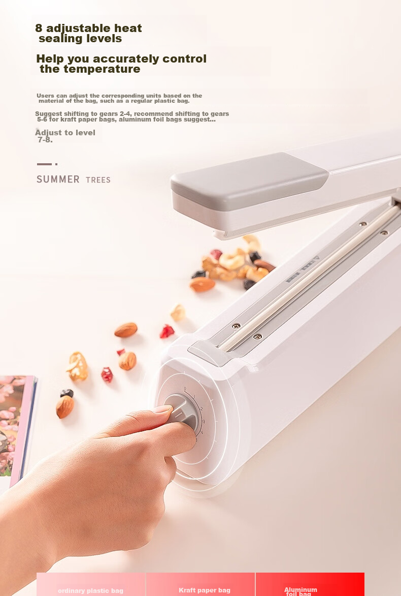 Deli Hand-Pressed Sealing Machine, Laminator, Laminating Machine, Home Plastic Bag Food Sealer, Plastic Sealer for Packaging Bags And Tea Bags, Sealing Packaging Machine 16499 8