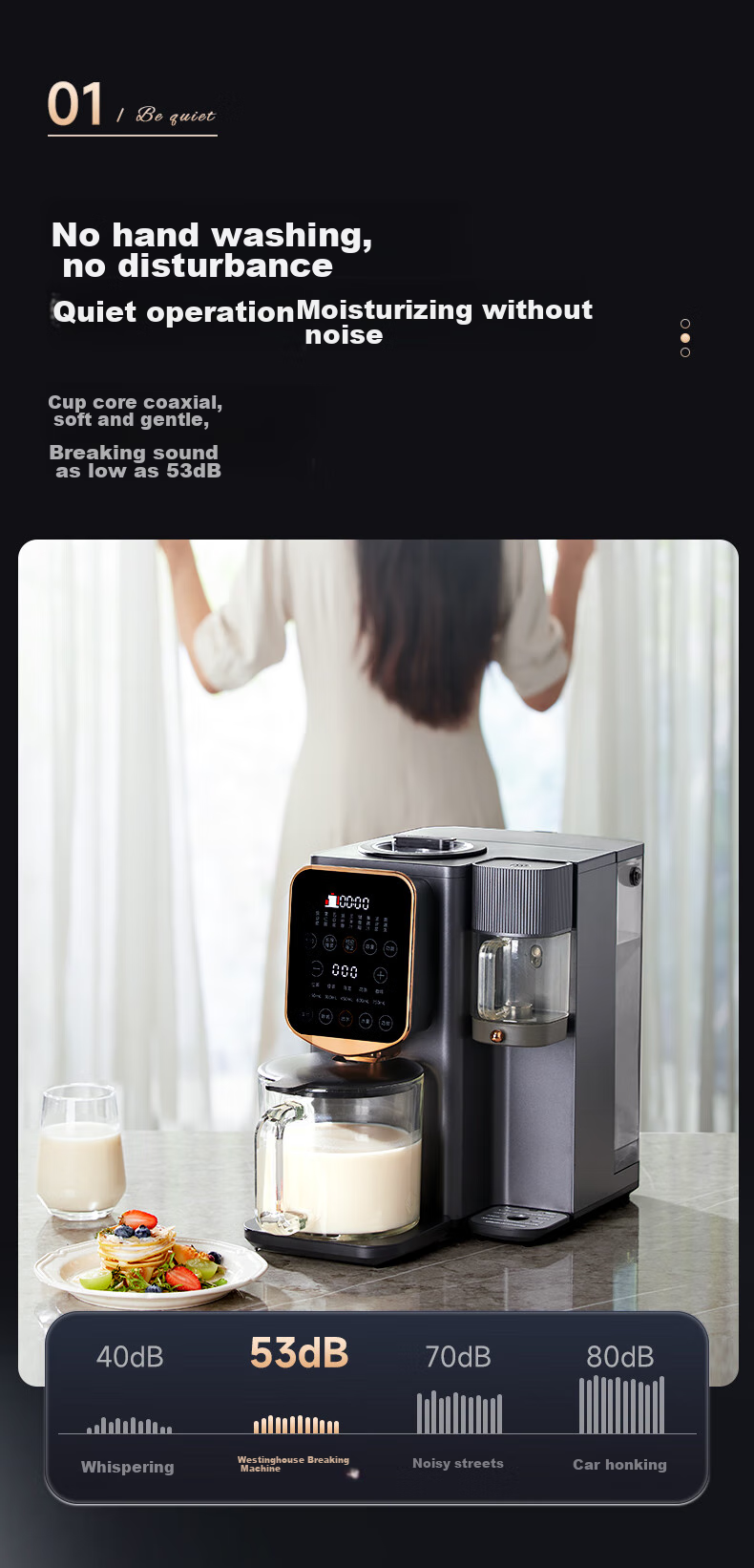 Westinghouse Blender, Hands-Free Automatic Cold And Hot Blending Multi-Functional Food Processor, Heat-Drying Sterilization Instant Tea Maker WPBQ10 22