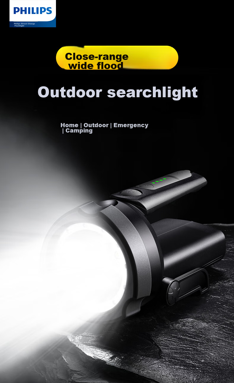 PHILIPS Flashlight, High Brightness, Wide Angle, Long-Range, Ultra-Bright, Portable Handheld Searchlight, Camping Patrol Emergency Light SFL3101 2