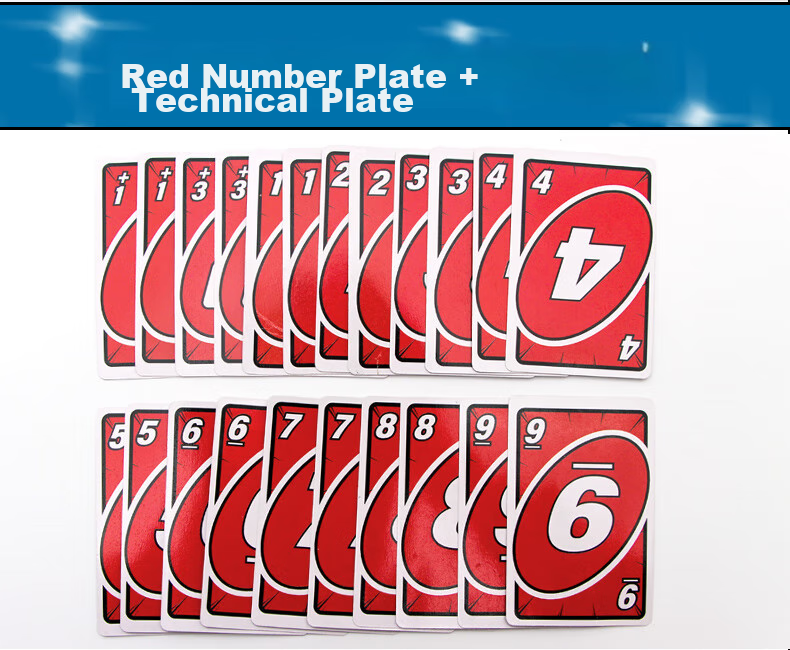 JUA Wuno Classic Uno Card Game Multiplayer Casual Party Poker Board Game Upgraded Version 450g 11