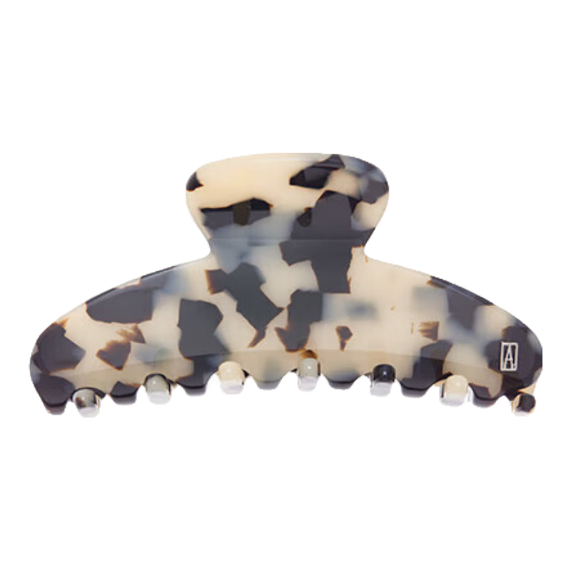 ALEXANDRE DE PARIS Hair Claw, Minimalist Shark Clip, Lazy Styling Hairpin, 7705G, Amber Color, Medium Size, Mid-Autumn Festival Gift