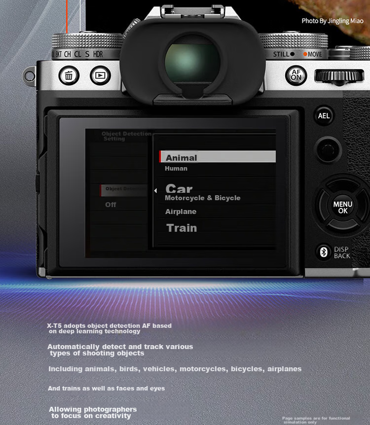 FUJIFILM X-T5/XT5 Mirrorless Camera Body Only, 40.2 Megapixels, 7-Stop Five-Axis Image Stabilization, 6K30P Video, Classic Mechanical Dial, Silver 8