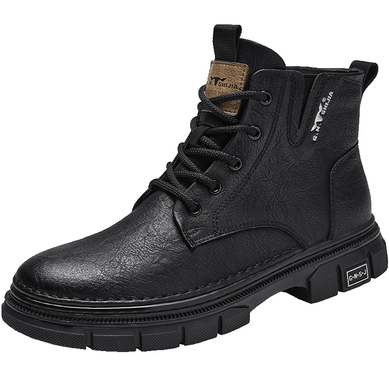 Bull Family [Zhang Ruoyun Same Style] Martin Boots Men 2026 Autumn Winter New High-top Casual Versatile Work Shoes