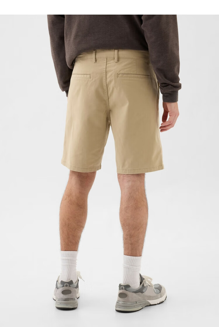 Gap Men's Classic Basic Twill Cotton Mid-Rise Straight Shorts Casual Pants US Version 866125 17