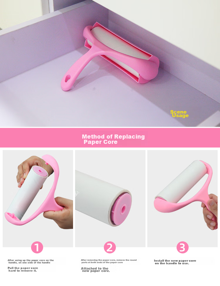 EAST Lint Roller, 16cm, 7 Rolls, 420 Sheets, Tear-Away Replacement Paper, Clothes And Pet Hair Cleaning Tool 17