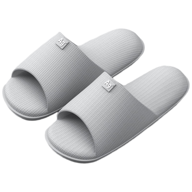 Sanli Non-Slip Indoor Home Slippers for Men And Women, Bathroom Outdoor Wear Summer Sandals, Gray, Size 42-43