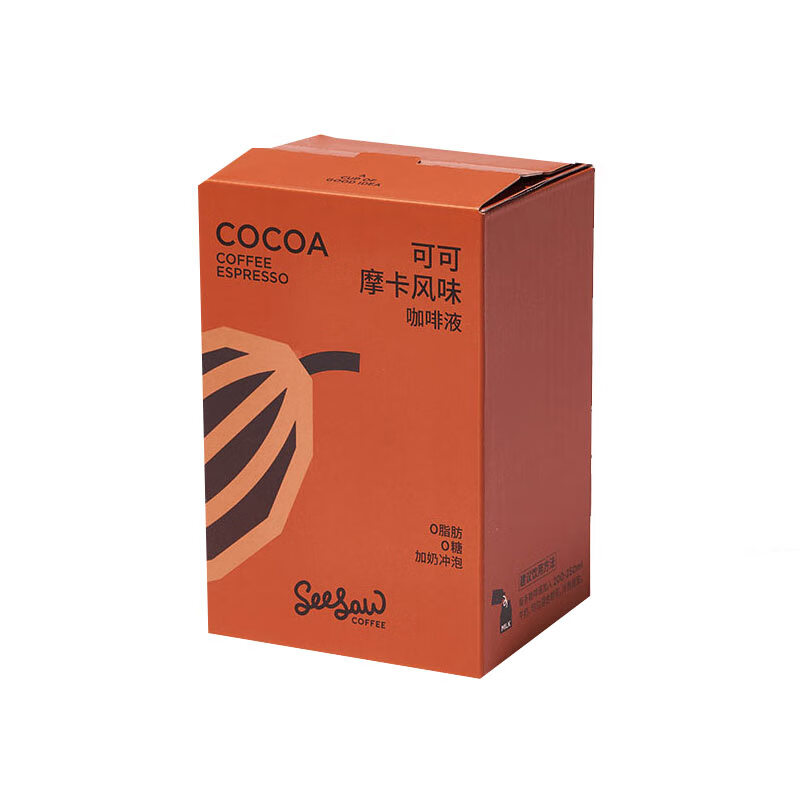 Seesaw 可可摩卡风味咖啡液33ml*6条 冷萃浓缩意式冰美式