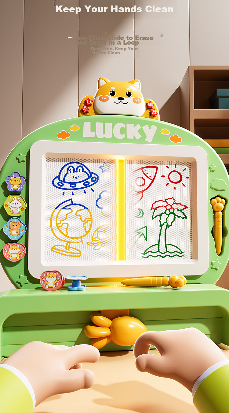 Miaobeile Children's Magnetic Drawing Board Toy, Home Use for Kids Aged 3-6, Magnetic Writing Pad, Doodle, Educational Toy, Baby Birthday Gift 6