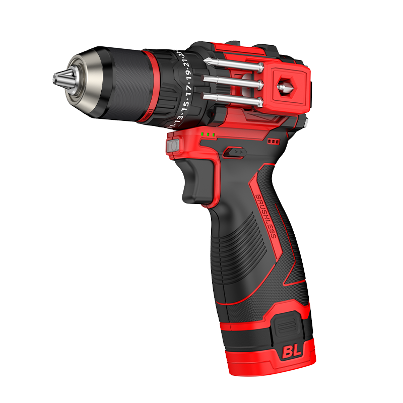 DELIXI ELECTRIC Electric Drill, Lithium Battery Drill, Electric Screwdriver, Household Rechargeable Hand Drill, Power Screwdriver, Impact Drill, 16.8V Impact