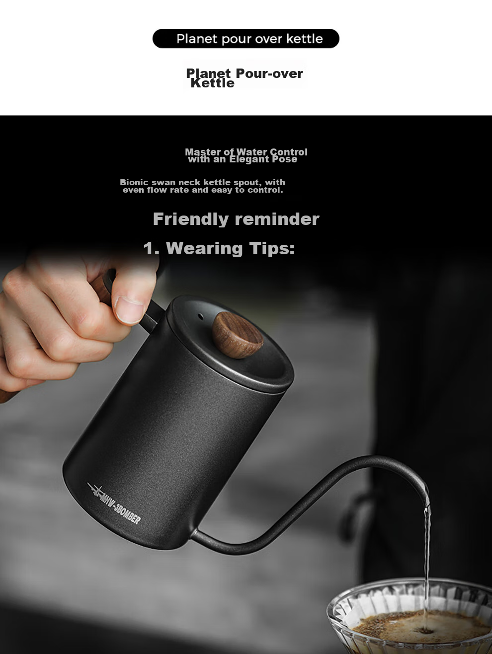 MHW-3BOMBER Coffee Bean Storage Canister, Moisture Monitoring Double-Layer Storage Container with Stainless Steel Measuring Spoo 8
