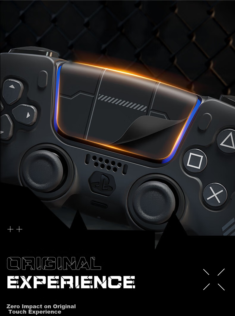 Jemdo Silicone Protective Case for PS5 Controller Slim, Anti-Slip, Sweat-Resistant, Compatible with DualShock Controller, Touch Control Stickers, And Accessories [Mechanical Purple] 10
