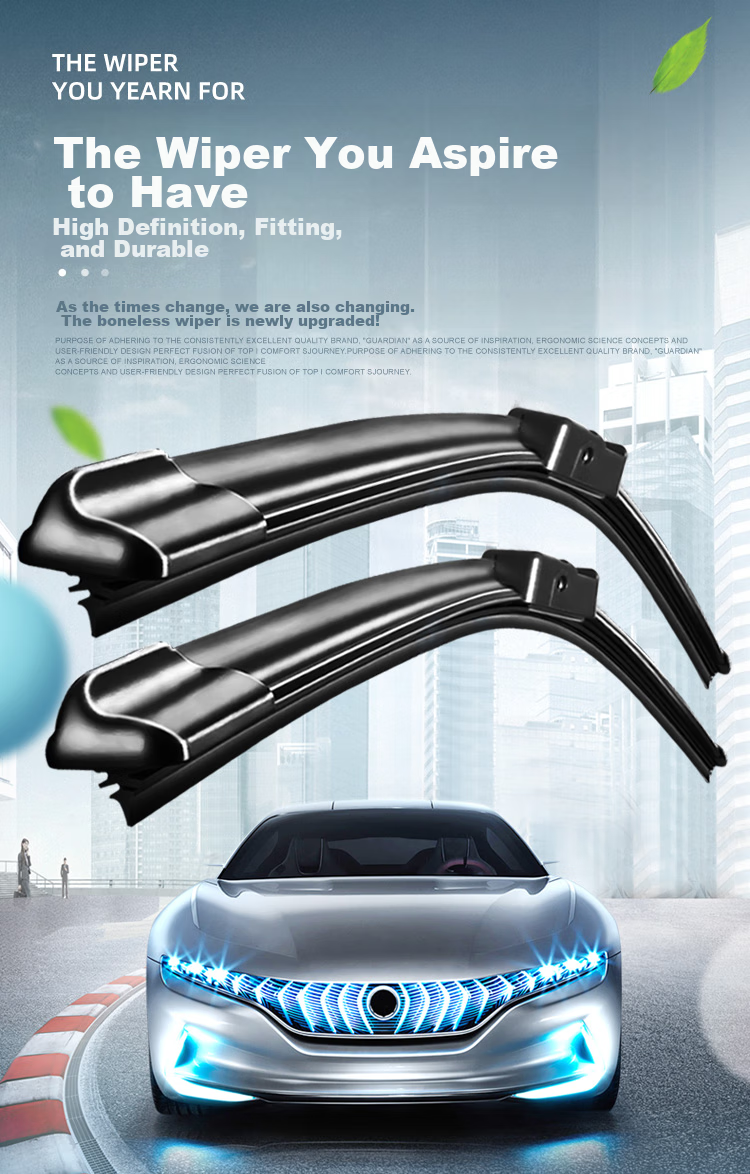 Aoye Windshield Wipers Compatible with Skoda Octavia 2007-2015 Classic Models, Frameless Wiper Blades, Front Windshield Wipers, 1 Pair, 24+19 Inches 2