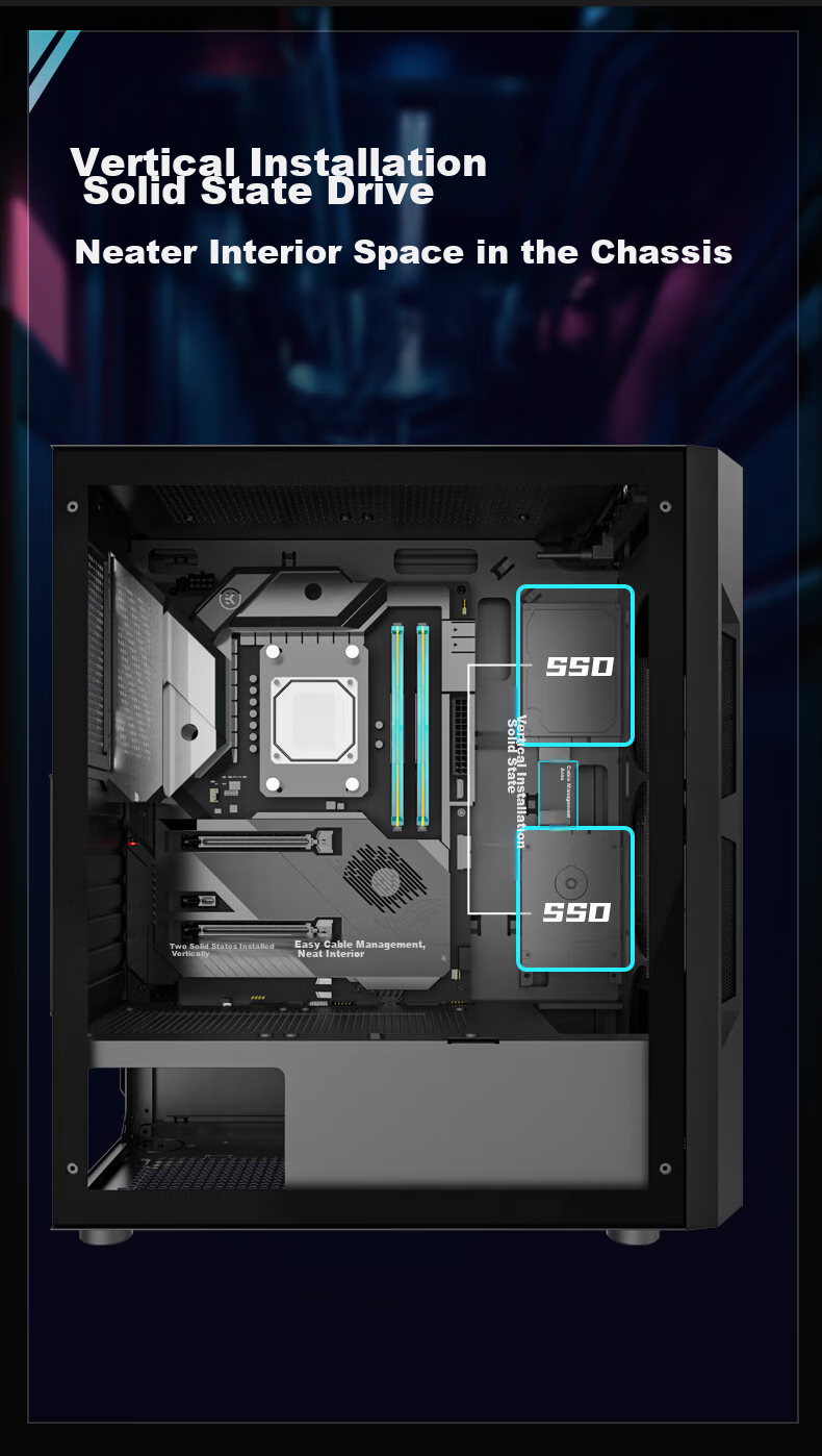 Great Wall Ice Frost X3W White Computer Case (MATX/360mm Water Cooling Support/ Magnetic Flip Door/Mesh Metal Panel/U3/9 Fan Positions/Five-Slot PCI/Compatible with 5080) 10