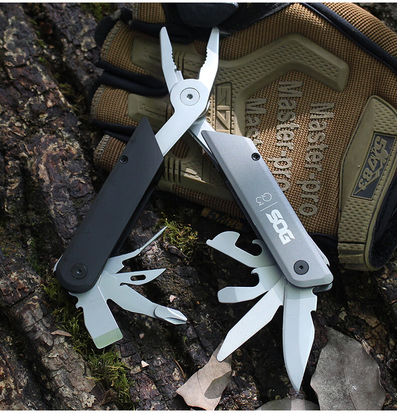 SOG Multi-Functional Tool Pliers, Tactical Pen-Shaped Folding Knife, Outdoor Survival Emergency Rescue Equipment Q3 Series 4