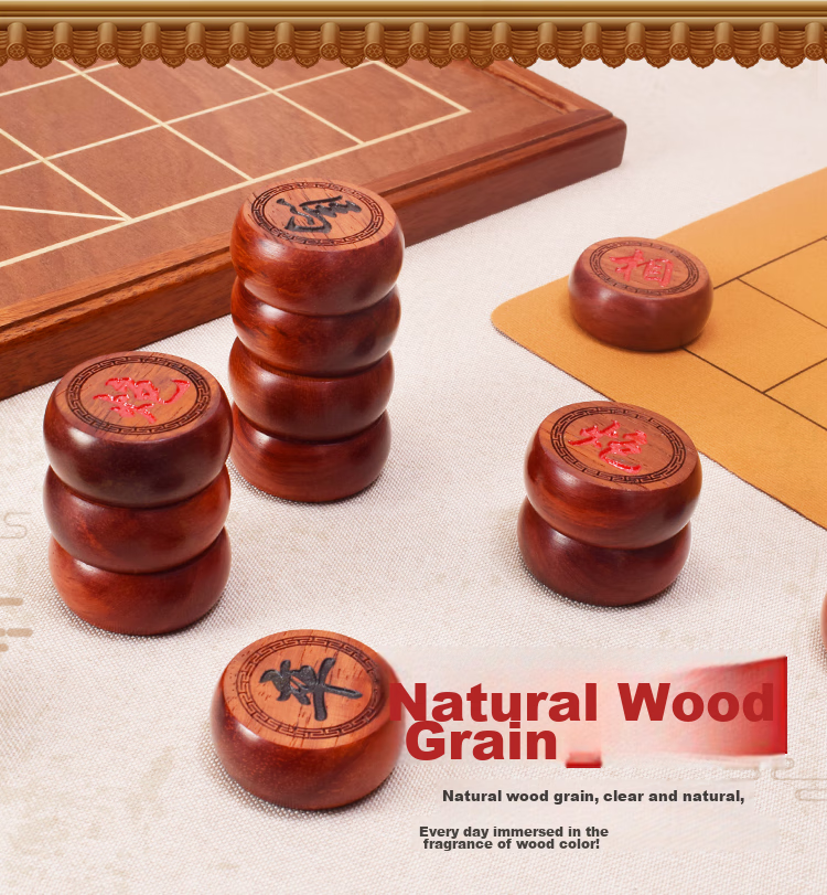 Yusheng Wooden Go Board, Two-In Chess And Go Set, Cloud-Style Go And Chess Set for Home Use, Gift for Elders 12