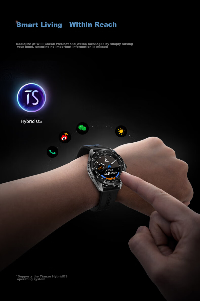 Beidou Watch Astrolink P Silver Smart Dual-Core Fusion Running Sports Multifunctional Touchscreen Fashionable Men's Watch Gift 8