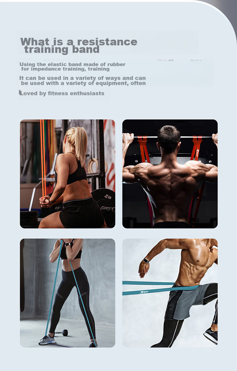 XTEP Elastic Band, Fitness Pull-Up Assistance Band, Elastic Rope, Single Bar Training, Track And Field Resistance Band, Leg Exercise Band, Gree 22