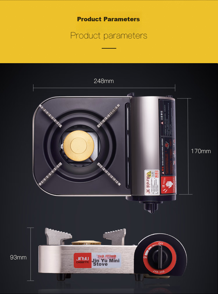 Jinyu Mini Portable Gas Stove Outdoor Camping Burner Gas Cooker for Outdoor Use 9