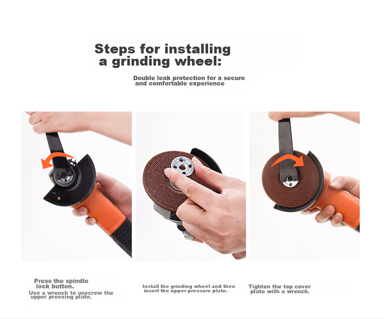 Dongcheng 1100W Angle Grinder 1100-100B Cutting Machine, Hand Grinder, Polisher, Multi-Functional Electric Tool 12