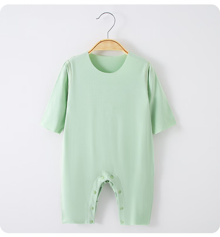 Qiaojiaoya Baby Clothes, Summer Thin Style, Newborn Onesie, Full Moon And Hundred Days Celebration, Infant Pajamas, Lyocell, Purple, 59cm 8