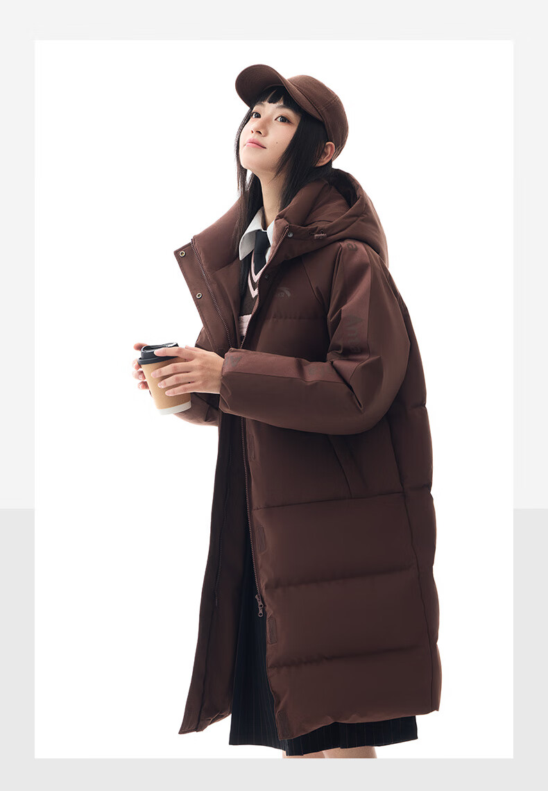 ANTA Bread Down Jacket | Water-Repellent Mid-Length Hooded Cotton Coat 2025 Winter Women's Thickened Warm Fashion Jacket 20