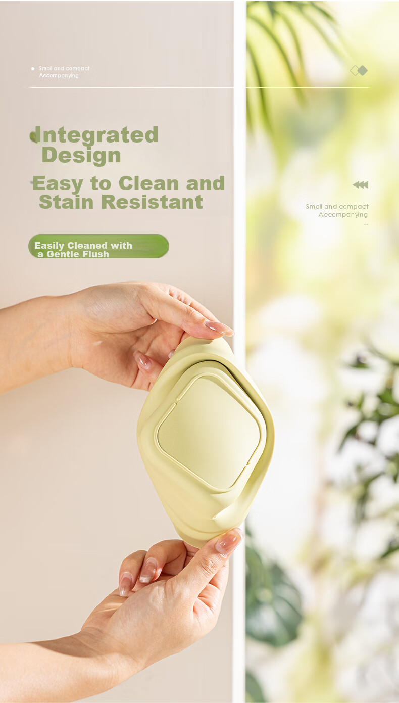 Guangyi Folding Bowl, Silicone Bowl, Portable Travel Outdoor Large Capacity Collapsible Water Cup for Business Trips, Bean Green GY7337 9