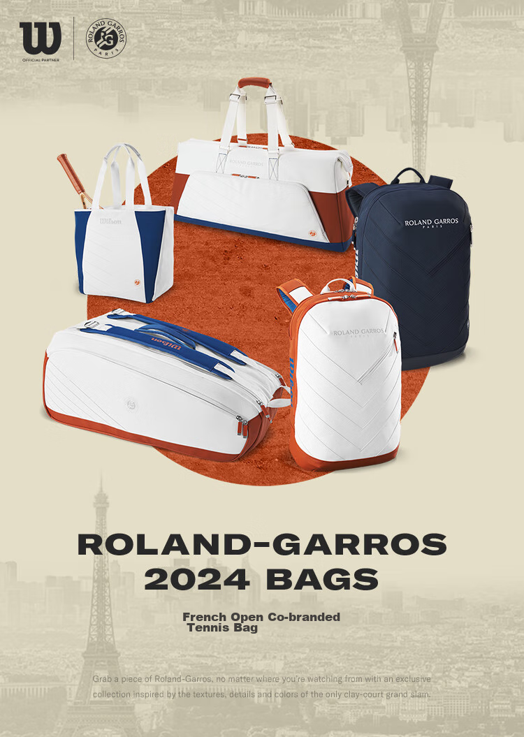 Wilson 2025 French Open Co-Branded Adult Backpack, French Open Red Clay Color Scheme WR8045501001 1