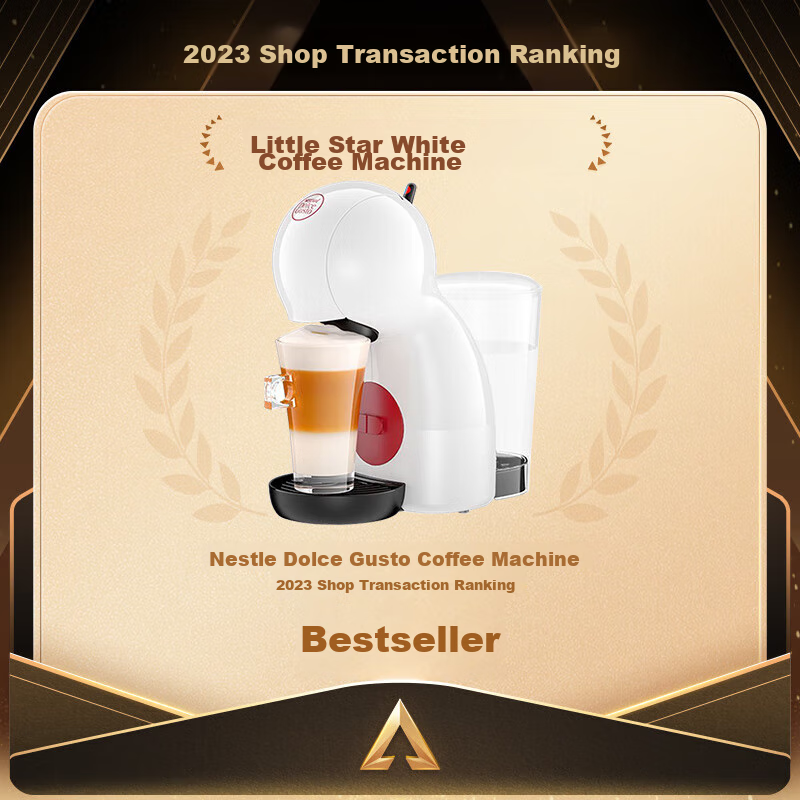 DOLCE GUSTO, Nestle, Semi-Automatic Portable Capsule Coffee Machine, Piccolo XS White, Home And Office Entry-Level Model