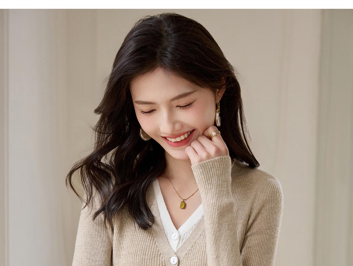 Taxiang Women's Knitted Cardigan with Two-Piece Design for Spring And Autumn, Sweater Cardigan T43Z006 11