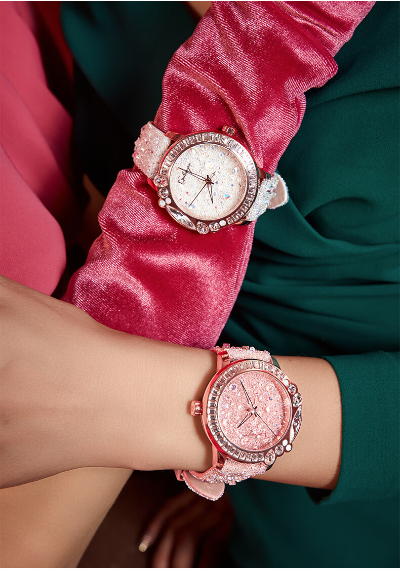 Galtiscopio American And European Style Starry Sky Crystal Small Diamond Women's Watch Quartz Watch Gift for Girlfriend, Holiday Present 9