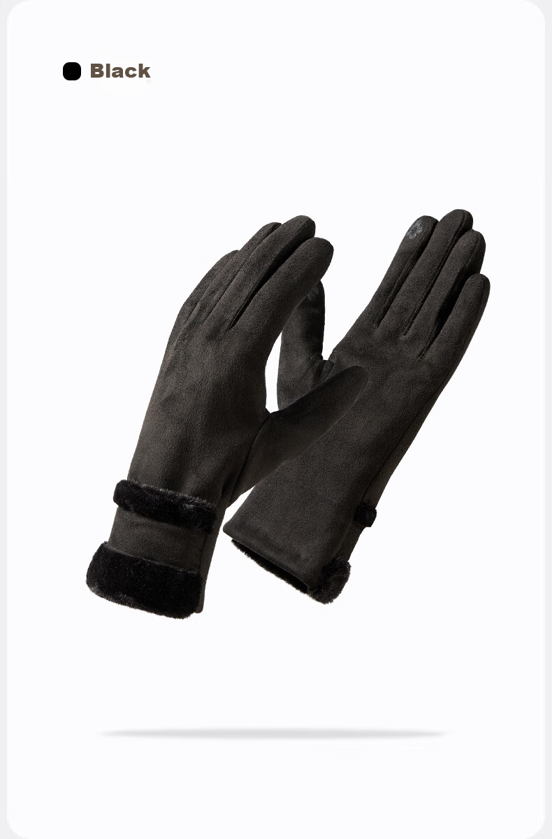 MISSION UV Warm Gloves for Women, Thickened And Fleece-Lined for Winter, Autumn And Fall, Suitable for Cycling And Driving, Windproof, Cold-Resistant, Touchscreen Compatible Gloves 14