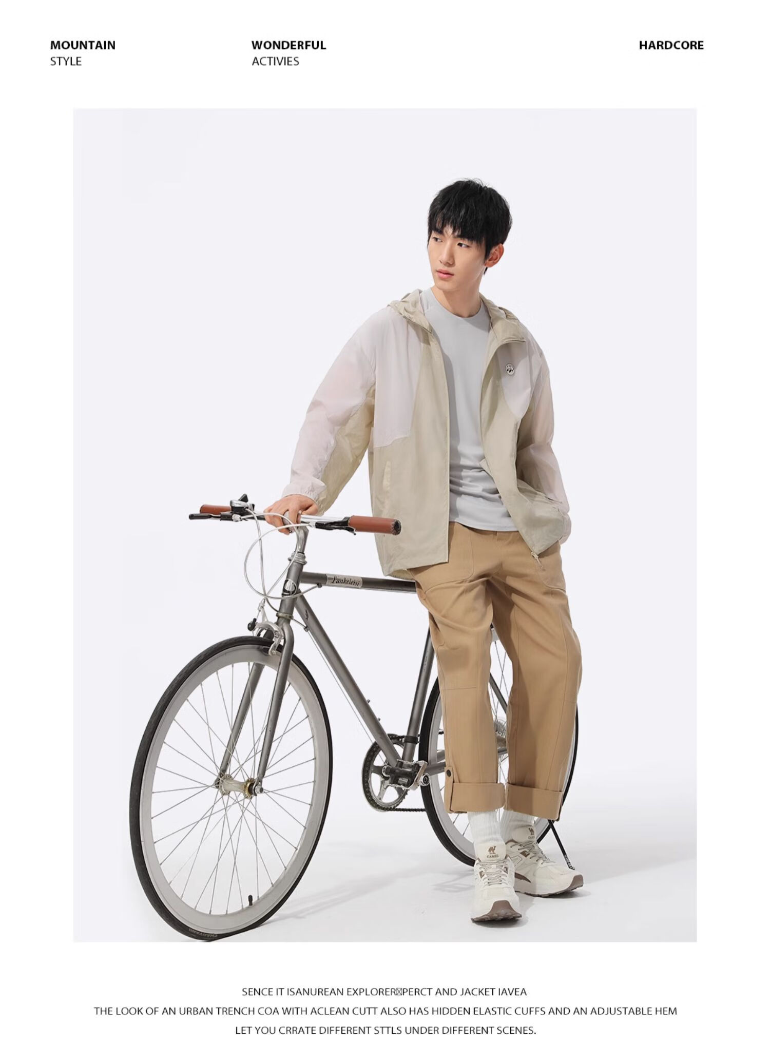 CAMEL Panda Ice Popsicle Sun Protection Clothing for Men, 2024 New Spring And Summer Lightweight Breathable UV Protection Outdoor Cycling Wear 29