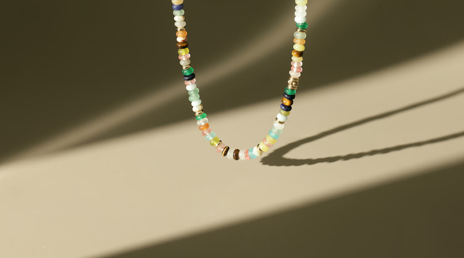 Arsis [Celebrity Style] Secret Garden Rainbow Guardian Beaded Necklace, Fashionable Women's Necklace, Birthday Gift for Girlfriend 4